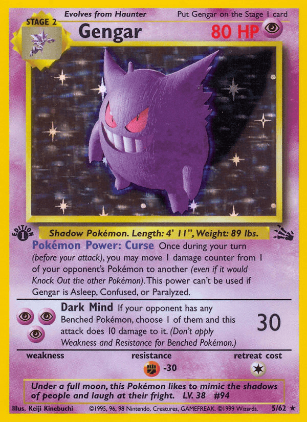 Gengar — Fossil · 1999